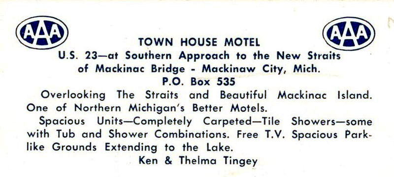 Town House Motel (Quality Inn) - Old Postcard (newer photo)